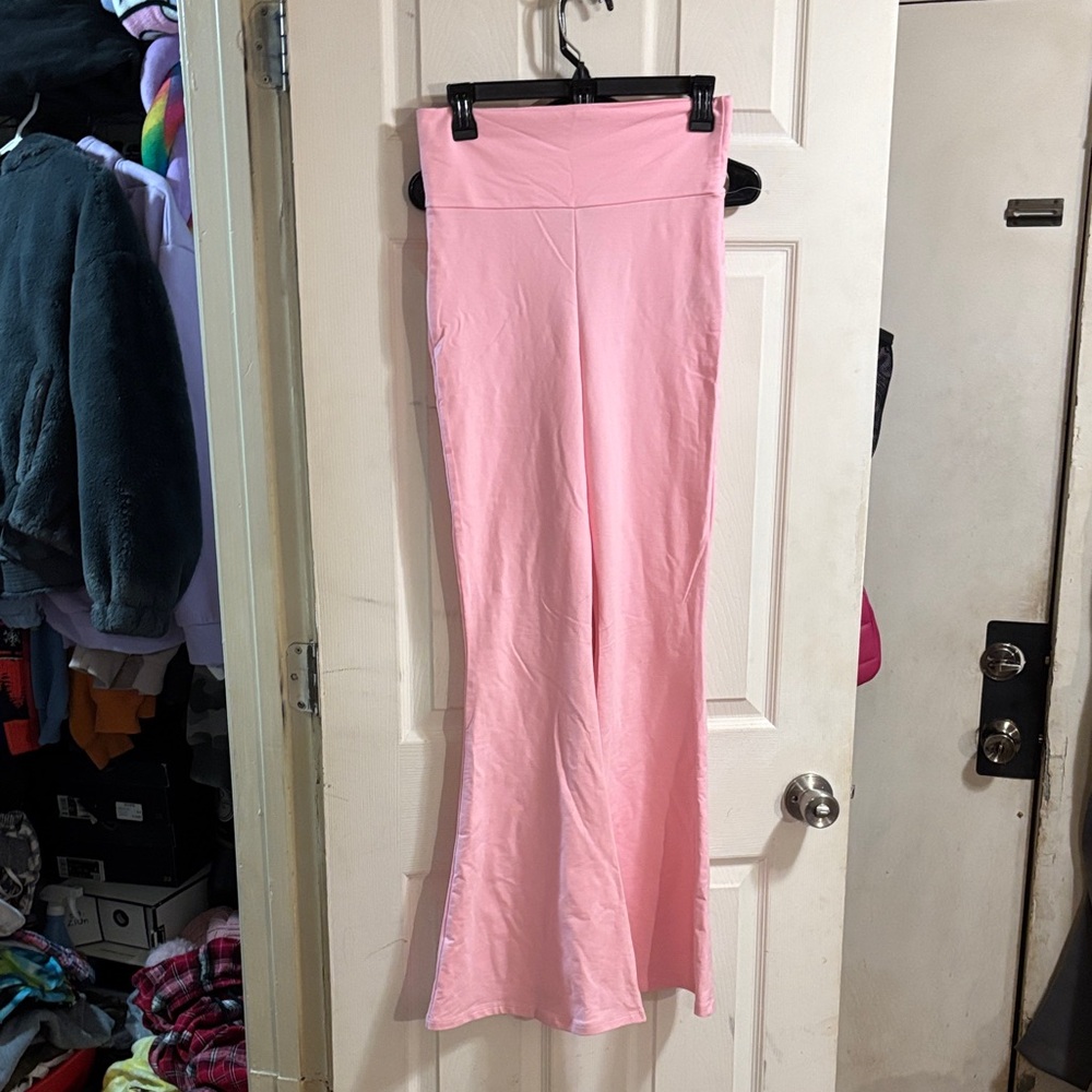 Edikted Pink Wide Leg Pants